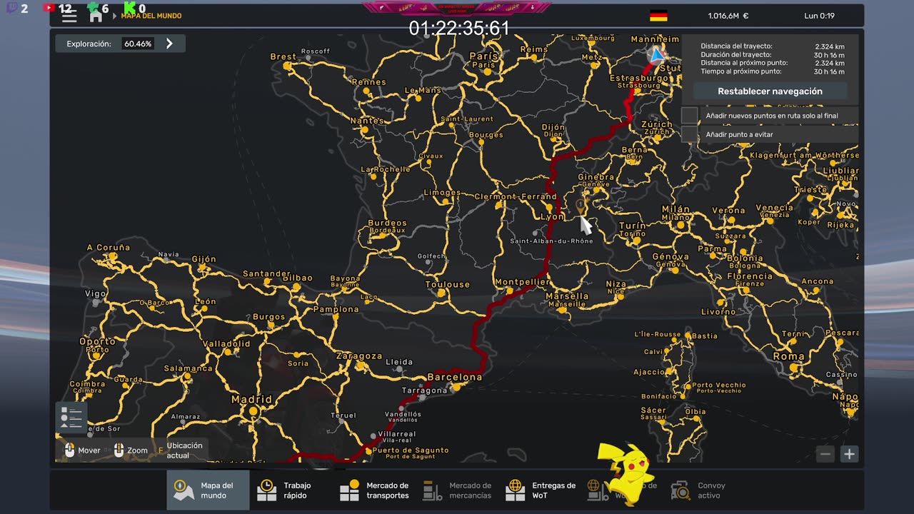 2K QHD 60FPS | EURO TRUCK SIMULATOR 2 | RUSIA - ESPAÑA EN MOTO | HONDA TITAN 2008 | TOP SPEED
