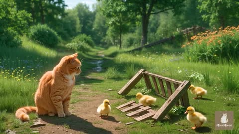 Mama Cat _ Kitten Make Burgers to Buy Kitten’s Make Dream Come True 🐱🥪💖_2