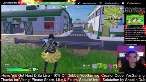 Hump Day Happiness on Fortnite Daily Show with Host DjSo Live at YES! Gaming