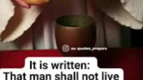 Men just cannot live by bread alone🙏🔥