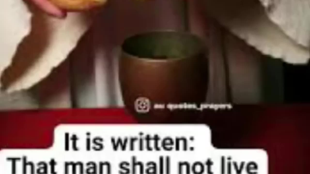 Men just cannot live by bread alone🙏🔥