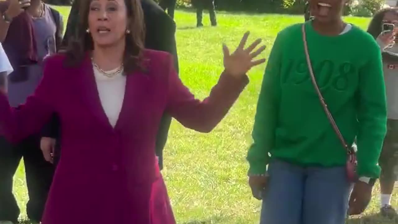 Kamala Harris giving a speech at Howard University, drunk?