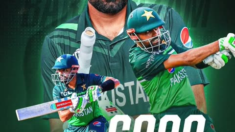 Babar Azam completed 6000 ODI international runs. Congratulations to Babar Azam. #ODI #cricket
