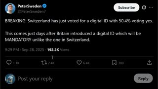 Switzerland has just voted for a digital ID with 50.4% voting yes - Smoke&Mirrors
