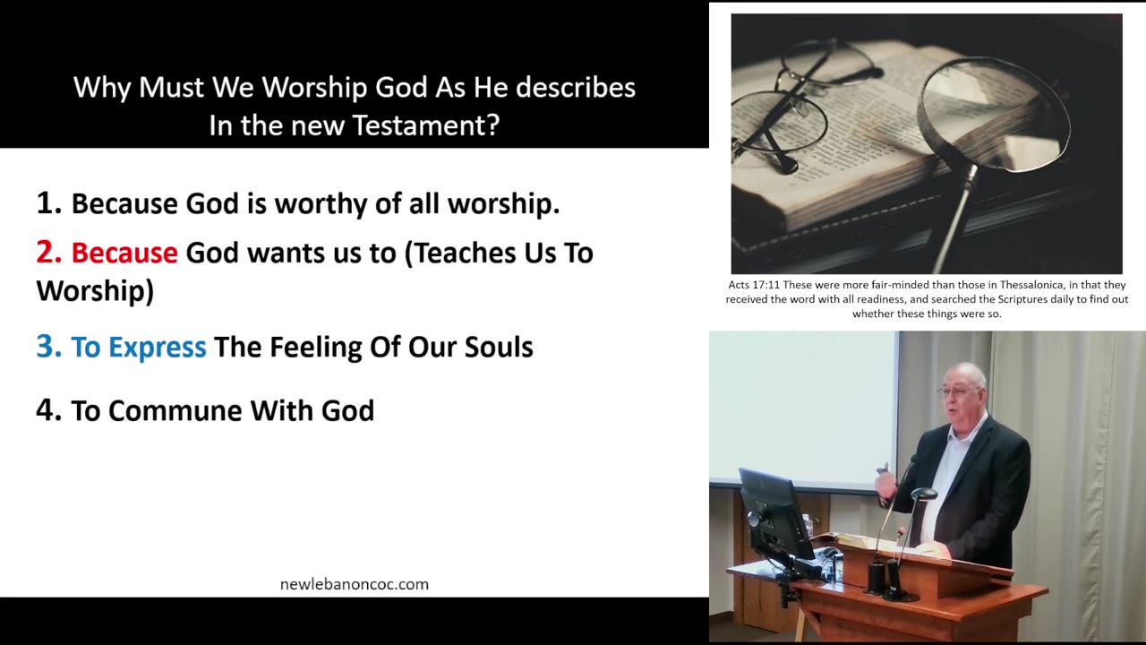 Why Must We Worship God As He Commands In The New Testament?
