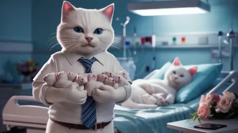 📹 Kittens chased by Doll Ghost👻 and the Ending?😺 #cat #ai #catlover #catvideos #cutecat #aicat