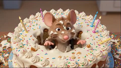 Rico & Max 🍕 The Golden Cheese Mystery | Funny Cat vs Mouse Cartoon | 3D Animation Kids Comedy