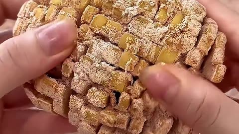 Crunchy potato flowers