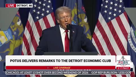 President Trump Delivers Remarks to the Detroit Economic Club - 01/13/26