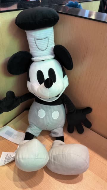 Disney Parks Mickey Mouse Steamboat Willie Plush Dol #shorts