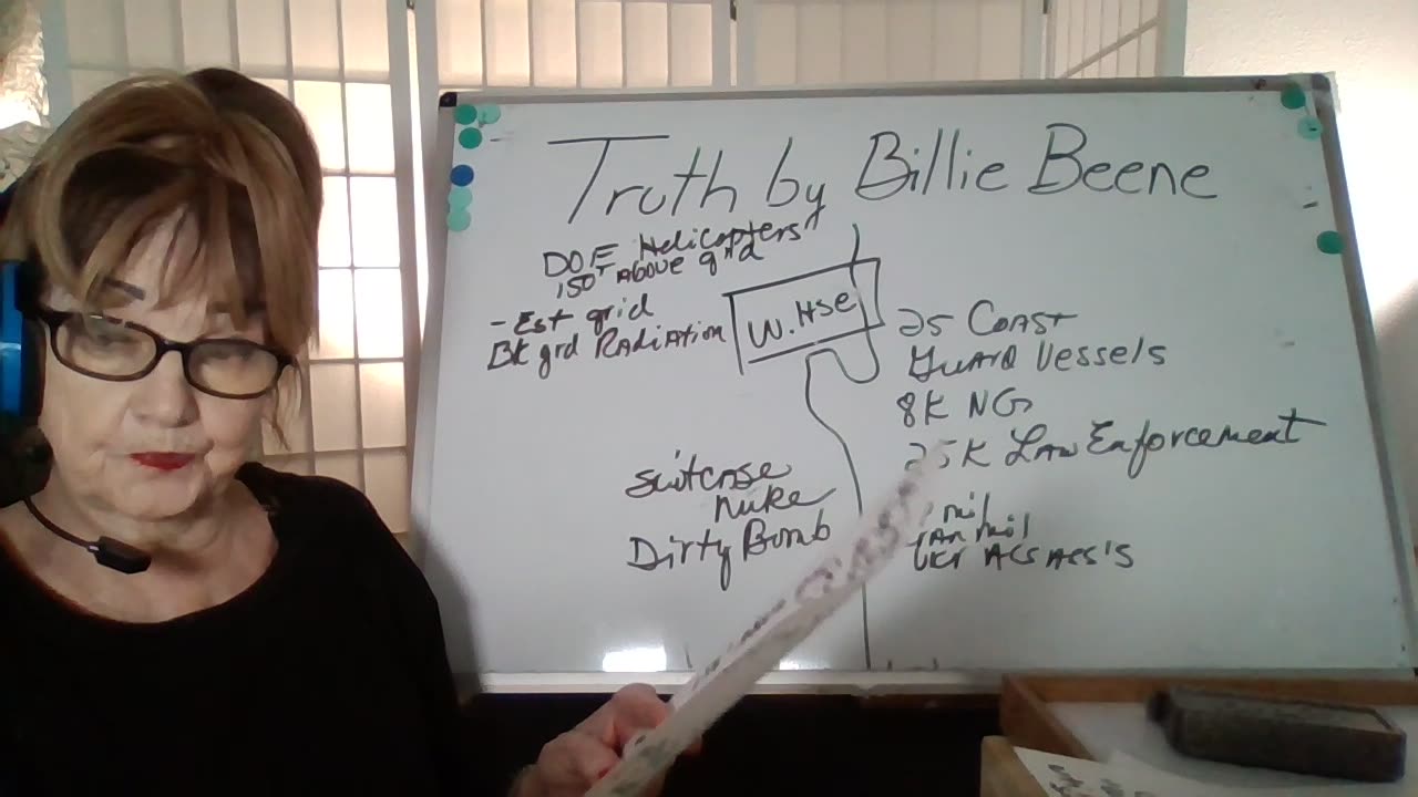 011725 5P(TX) TRUTH BY BILLIE BEENE "FLASH" DOE SEARCHES FOR NUKES! PRES T SAFE-INAUG MOVED!