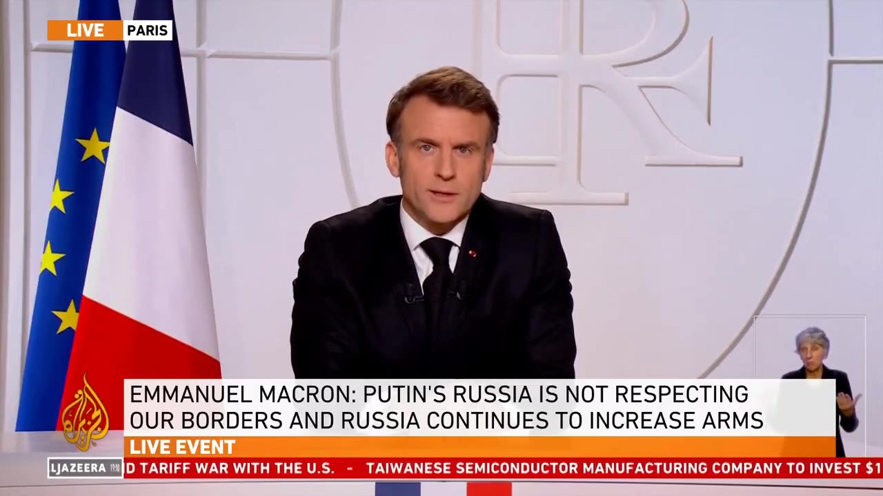 French President Emmanuel Macron Says Europe Must Prepare for War With Russia