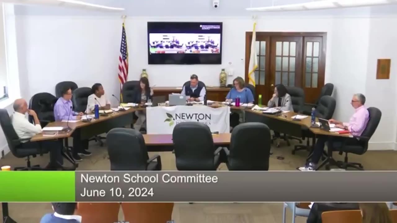 Newton Schools board members in MA debate for nearly 5 minutes about reciting the pledge at meetings