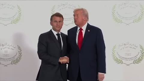 Trump vs. Macron: Epic 26-Second Handshake Steals Spotlight at Gaza Peace Summit