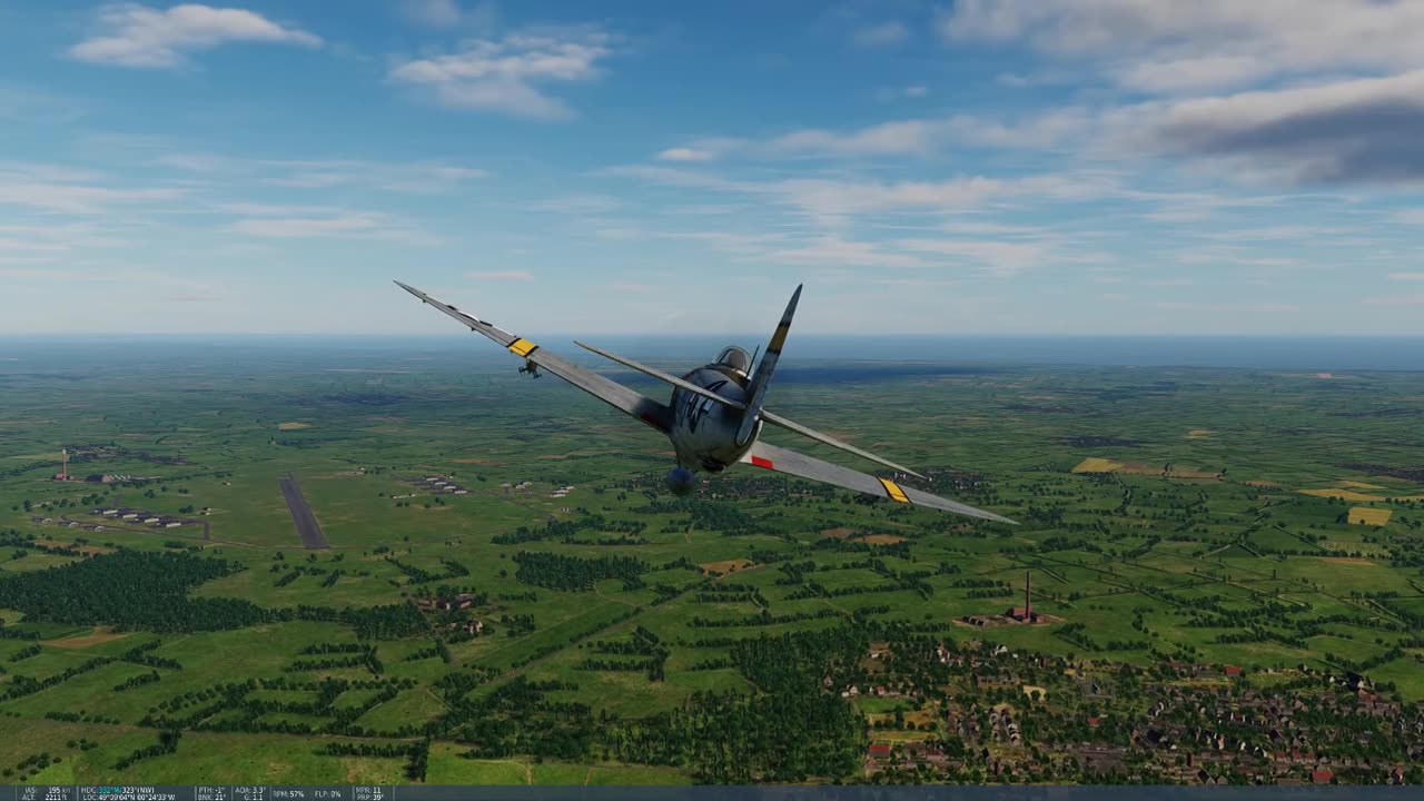 Unconventional landing. P-47D30