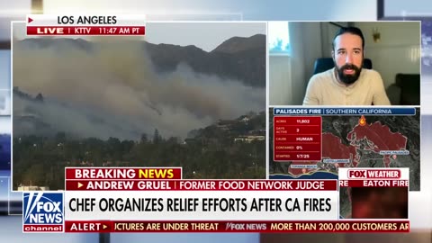 California chef gives meals and supplies to fire victims