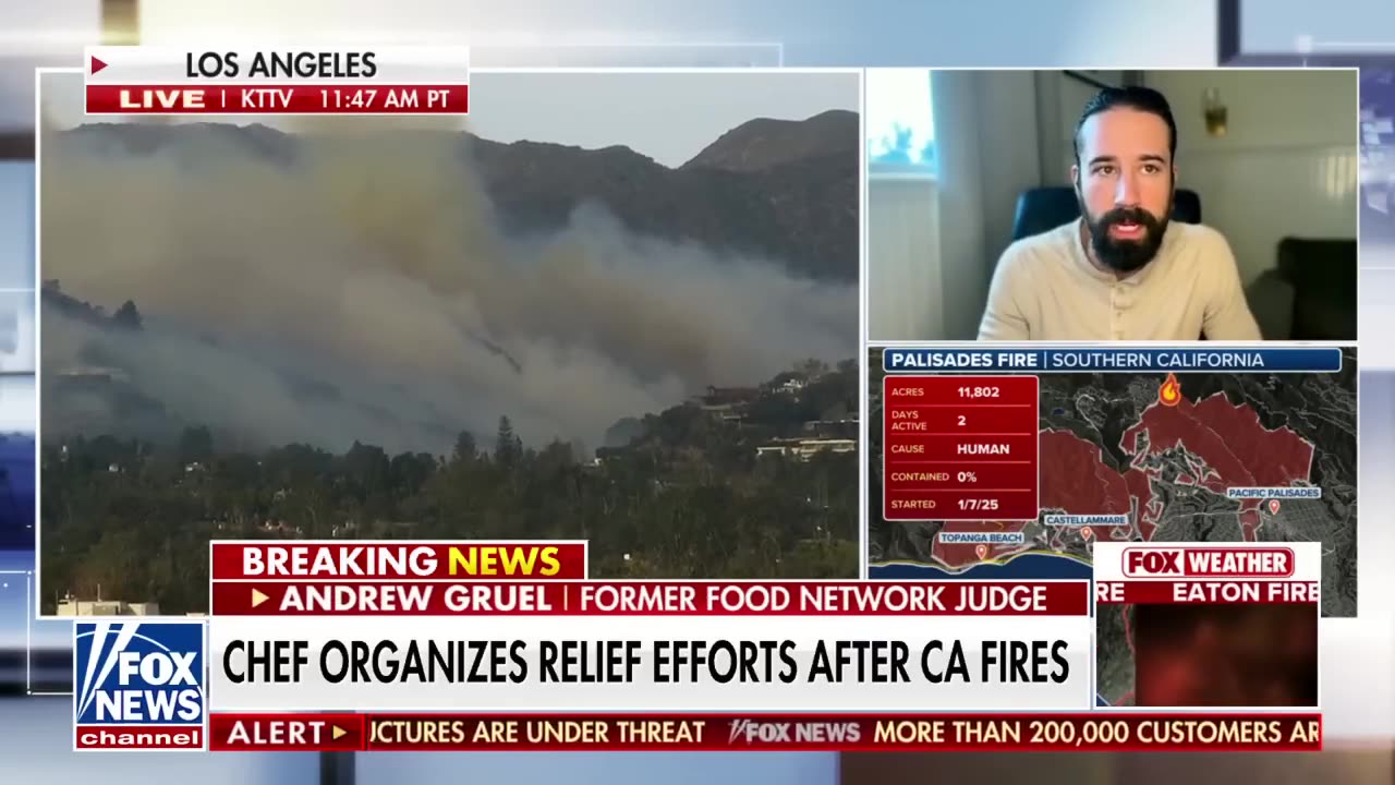 California chef gives meals and supplies to fire victims