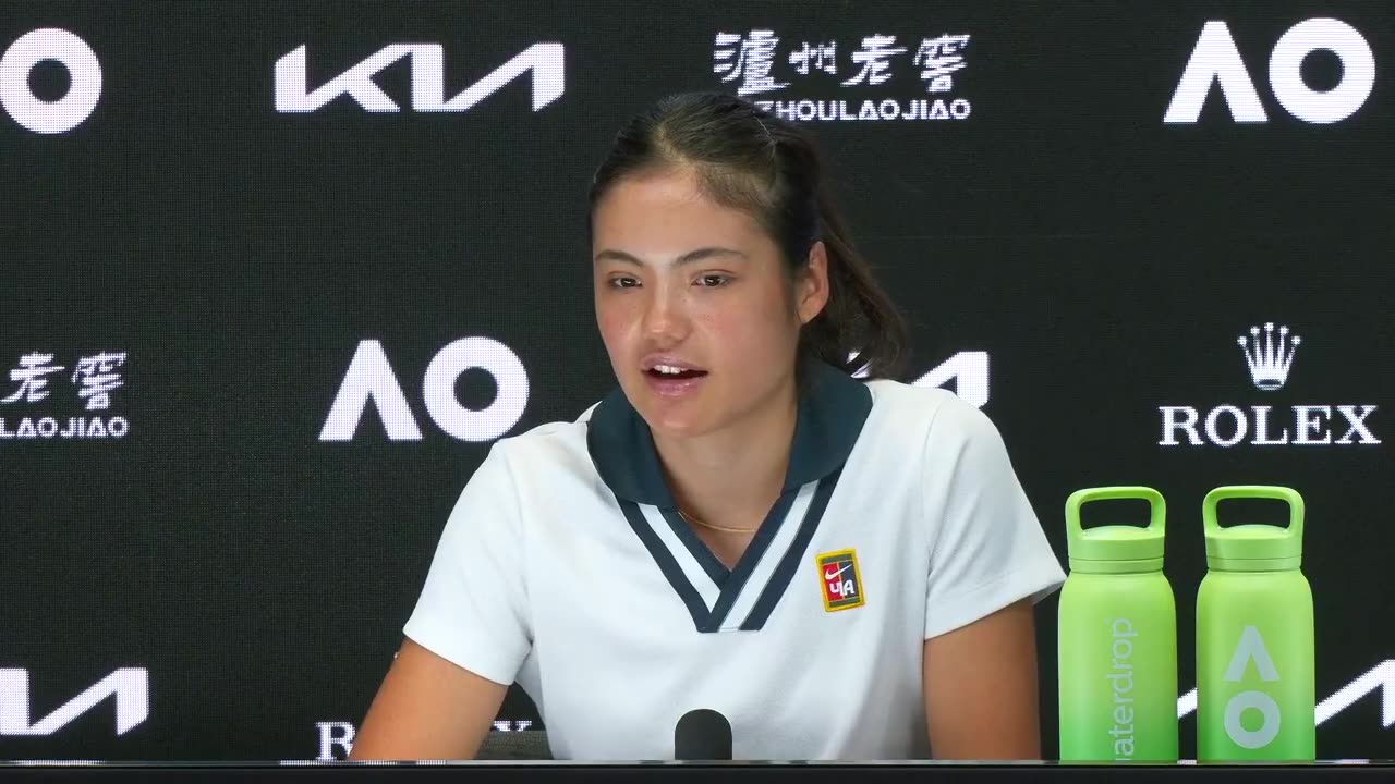 Emma Raducanu's press conference ahead of the Australian Open 2025.