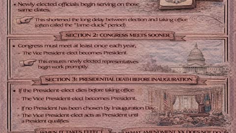 Amendment XX Explained | The Lame Duck Amendment