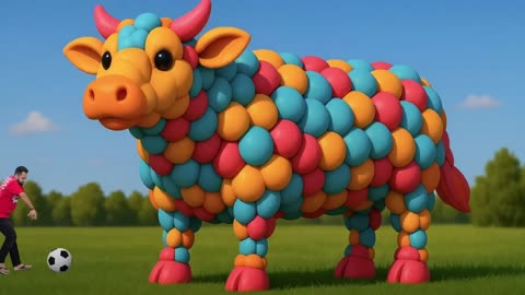 The mascot vibrato assistant dog placed on the football field is popular, co-produced, and creative