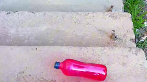 Breaking glass bottles on stair!⚠️🔥 #asmr
