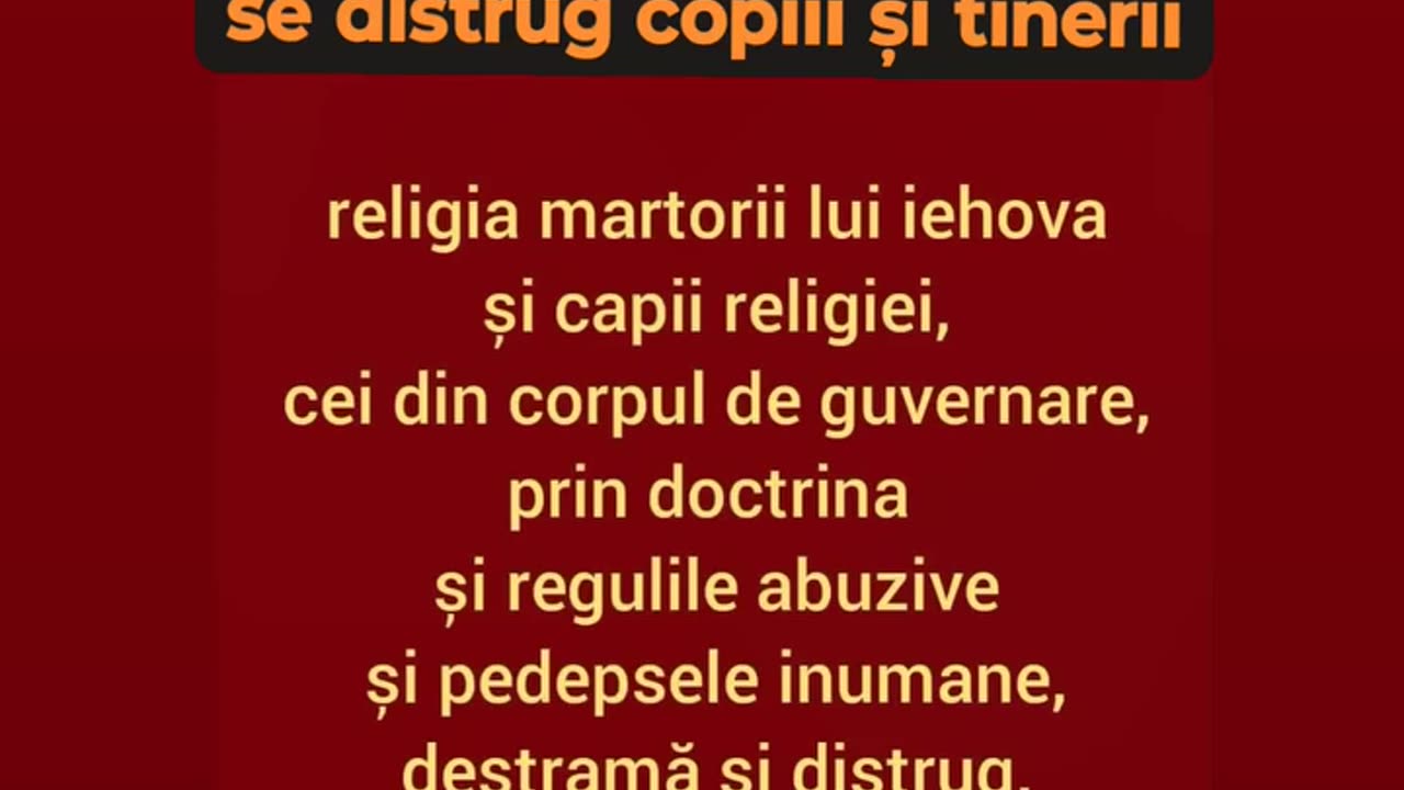 religia martorii lui iehova distruge suflete si vieti si destrama familii