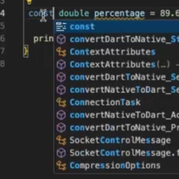 const keyword in dart 2025