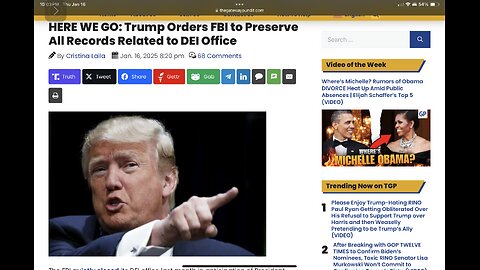 HERE WE GO: Trump Orders FBI to Preserve All Records Related to DEI Office