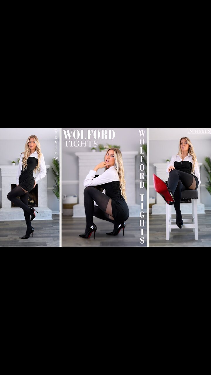 Double Layered Wolford Tights! | Wolford Tight Try On & Review in Red Bottoms