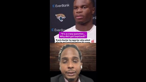 "Es una pregunta loca... ¿Por qué me bauticé?" Travis Hunter a🤯 #vir al #reels #shorts #short #fyp