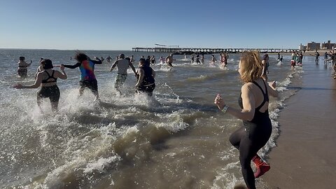 New Year’s Day Plunge into the Atlantic Ocean Held in New York City