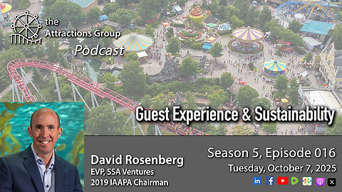 Episode 5-016 | David Rosenberg talks Guest Experience & Sustainability | Attractions Group Podcast