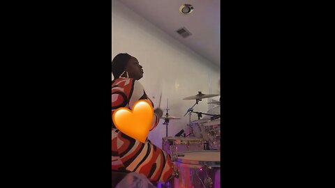 Lydia Stong on drums!! #🔥🥁🔥🔥 clean drum tops #praisebreak #playitgirl #femaledrummer