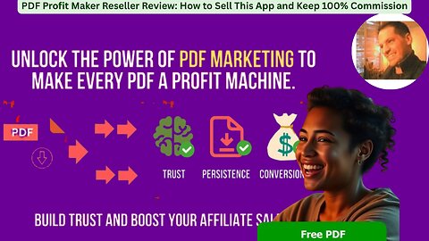 PDF Profit Maker Reseller Video+Review: How to Sell This App and Keep 100% Commission