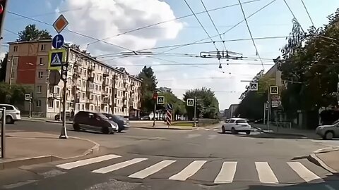 Girl on Electric Scooter Crashes into Footpath and Falls | Shocking Accident Moment