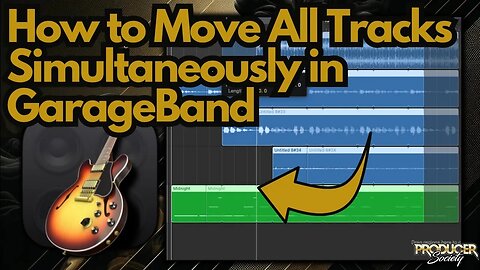 How to Move All Tracks Back Simultaneously in GarageBand