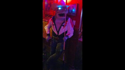 It's a pool shark at Meow Wolf!