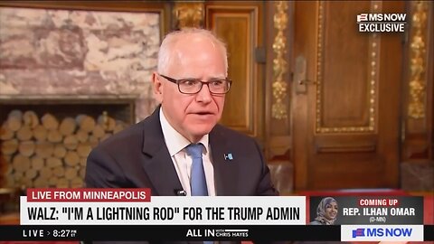 Gov Walz: I'll Never Run For Political Office Again!