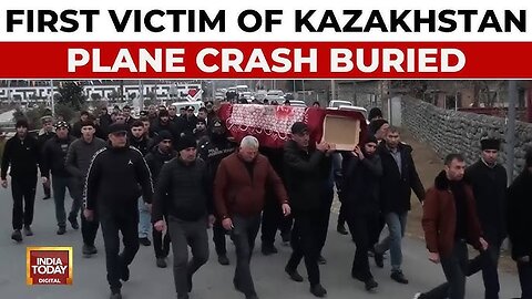 First victim of the deadly Kazakhstan plane crash is buried in Azerbaijan