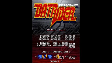 Armed Police Batrider Arcade Game, Raizing Eighting 1998, Longplay