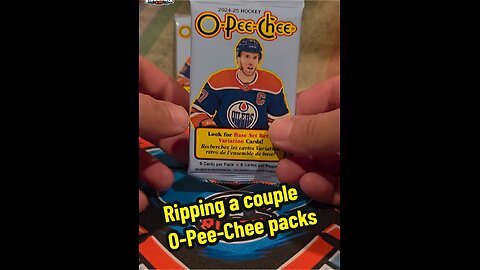 A couple of quick 2024-25 O-Pee-Chee packs