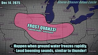 Below Normal Temperatures, Frost Quakes and Lake Effect Snow in the Eastern U.S.