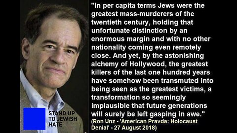 A few reasons I don't like jews; it's not complicated!