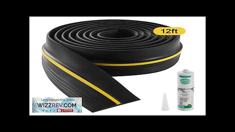 VEVOR Garage Door Threshold Seal Strip 12 FT Universal Bottom Waterproof PVC Review