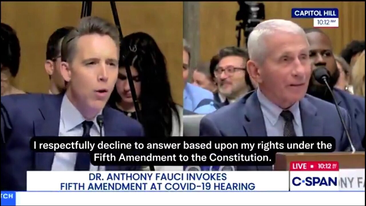 JOSH HAWLEY TROLLS FAUCI, KNOWING HE WON'T ANSWER EVEN BASIC QUESTIONS 💣