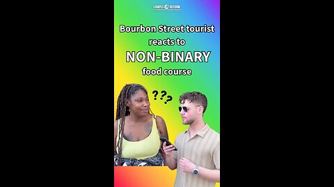 Bourbon Street tourist reacts to non-binary food course
