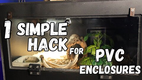 One Simple Trick to Fix the BIGGEST Problem with PVC Reptile Enclosures!