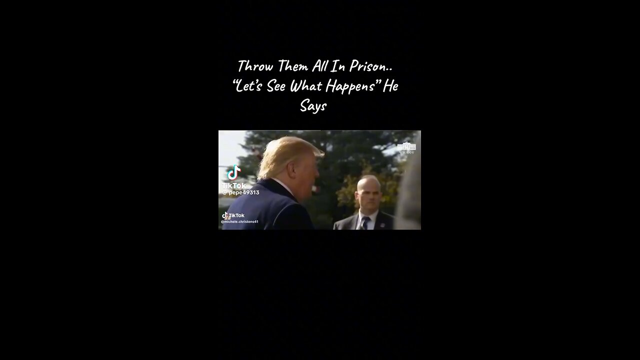 Trump caught them all. You’re watching a movie.