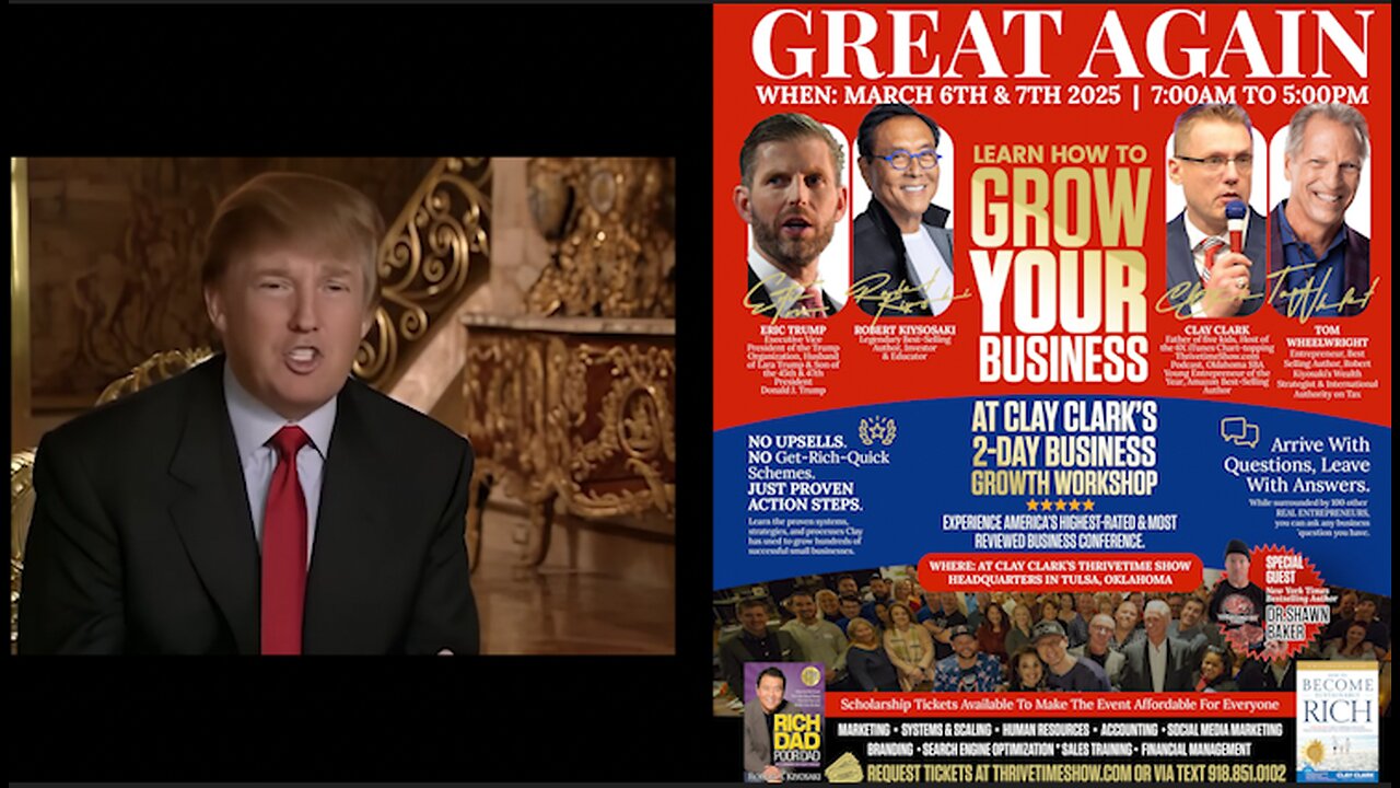 New Year, New Mindset | 60+ DONALD TRUMP WORDS OF WISDOM | Join Trump & Kiyosaki At Clay Clark's 2-Day Business Workshop In Tulsa, OK + Learn Marketing, Sales, Workflow Design, Management, Finance & More