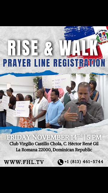 𝐃𝐨𝐧’𝐭 𝐌𝐢𝐬𝐬 𝐭𝐡𝐞 𝐏𝐫𝐚𝐲𝐞𝐫 𝐋𝐢𝐧𝐞 𝐒𝐜𝐫𝐞𝐞𝐧𝐢𝐧𝐠 — 𝐑𝐢𝐬𝐞 & 𝐖𝐚𝐥𝐤 𝐑𝐞𝐯𝐢𝐯𝐚𝐥 🇩🇴🔥